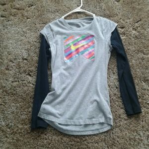 Laired long sleve girls shirt